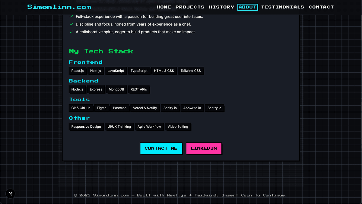 Arcade Portfolio screenshot 4