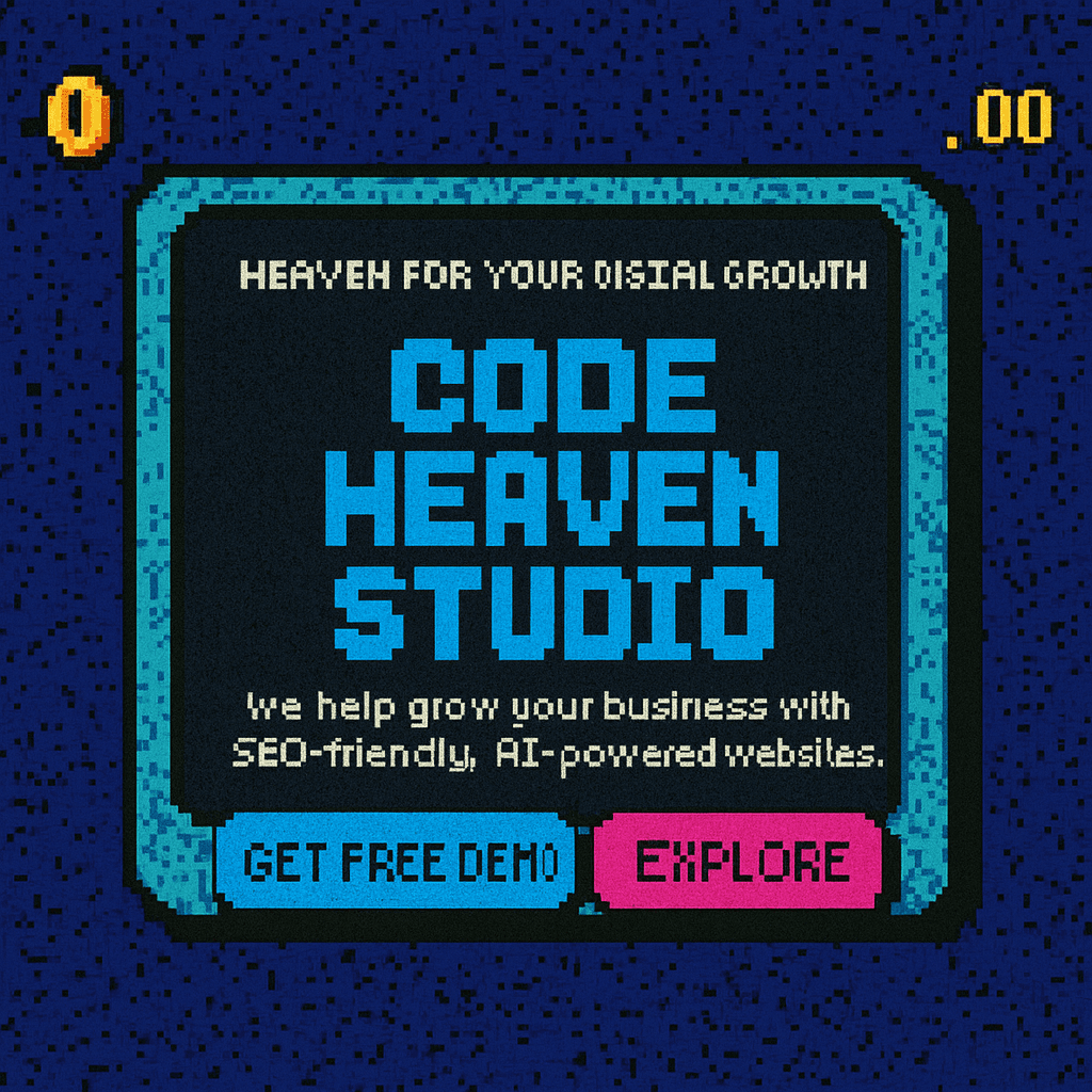 Code Heaven Studio pixel art cover