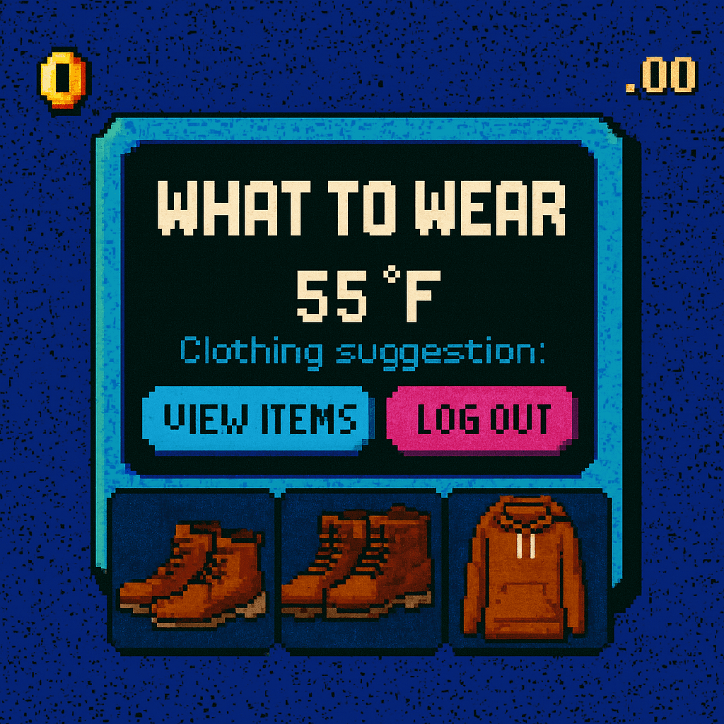 WTWR (What to Wear) pixel art cover